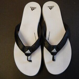 Womens Size 10 Adidas Terrex Cloudfoam One Y Flip-Flop Black and White